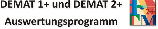 DEMAT 1+/2+-Auswertungsprogramm