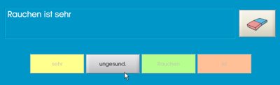 Screenshot Satzpuzzle