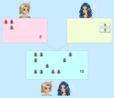 Screenshot Waldspaziergang (Zahlen zuordnen)