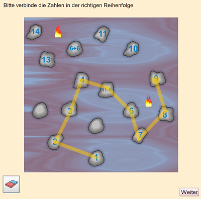 Screenshot Elfenladen (Zahlen zuordnen)