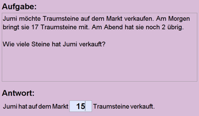 Screenshot Markttag (Rechnen mit Geld)