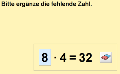 Screenshot Tautropfen-Fest (Multiplikation)