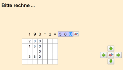 Screenshot Tautropfen-Fest (Multiplikation)